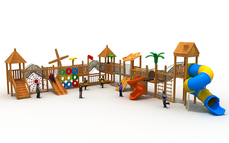 2024 Commercial Wooden Playground Equipment