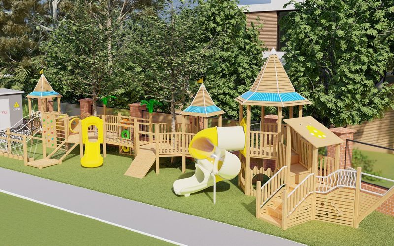 Wooden Outdoor Playground