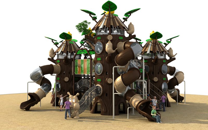 Colorful Plastic Outdoor Playground Equipment