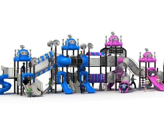 Space Series Multi-slide Outdoor Playground