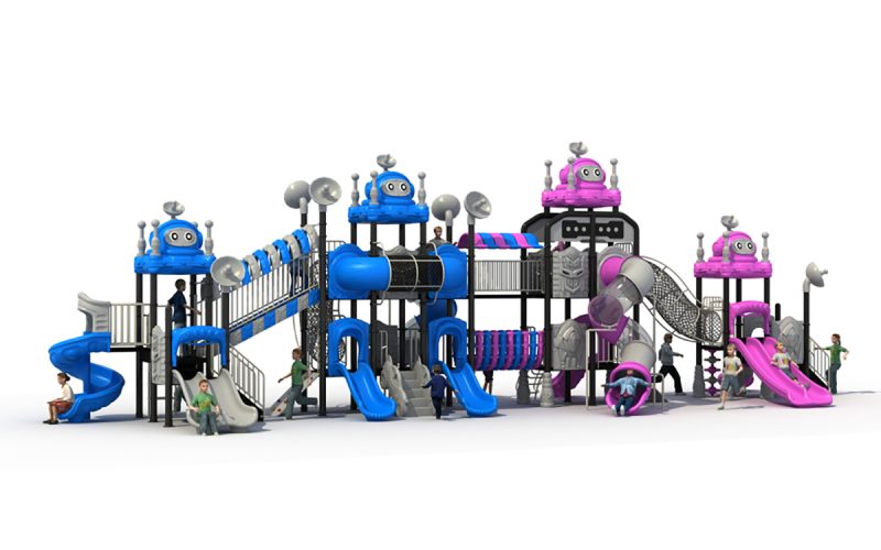 Space Series Multi-slide Outdoor Playground