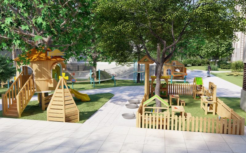 Wooden Park Playground