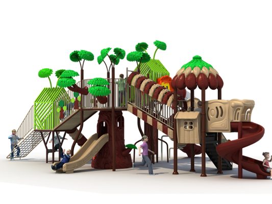 Forest Wooden House Outdoor Amusement Equipment