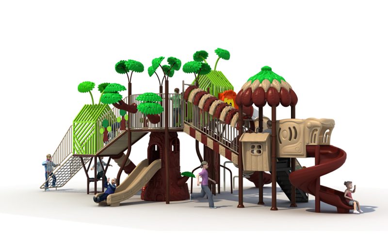 Forest Wooden House Outdoor Amusement Equipment