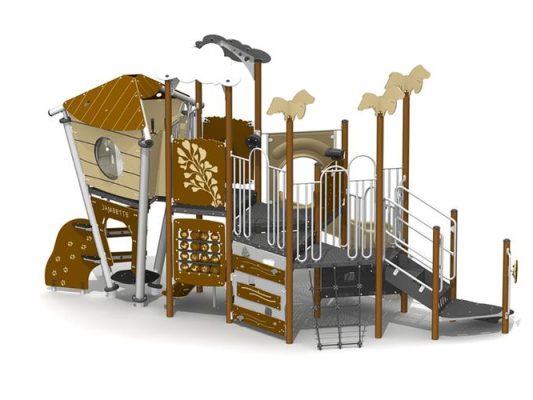 PE Board Swing Set