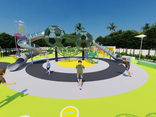 Football Trojan Linkage Customized Outdoor Playground