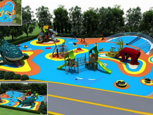 Elk And Whale Combined Modeling Series Customized Outdoor Playground