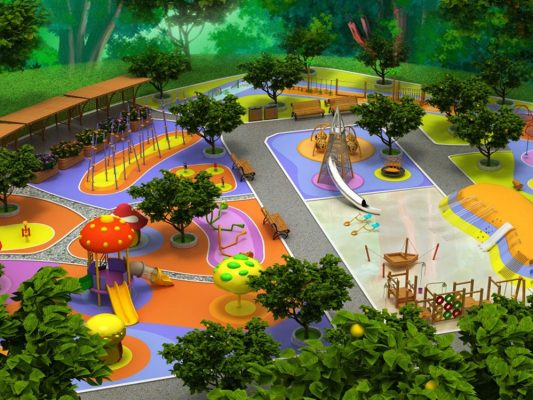 Mushroom Top Combination Modeling Series Customized Outdoor Playground