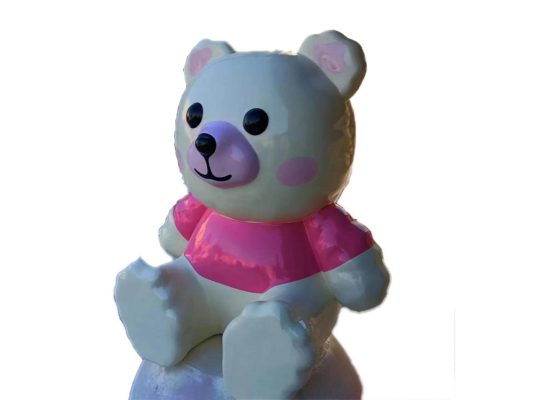 White Bear Fiberglass Sculpture