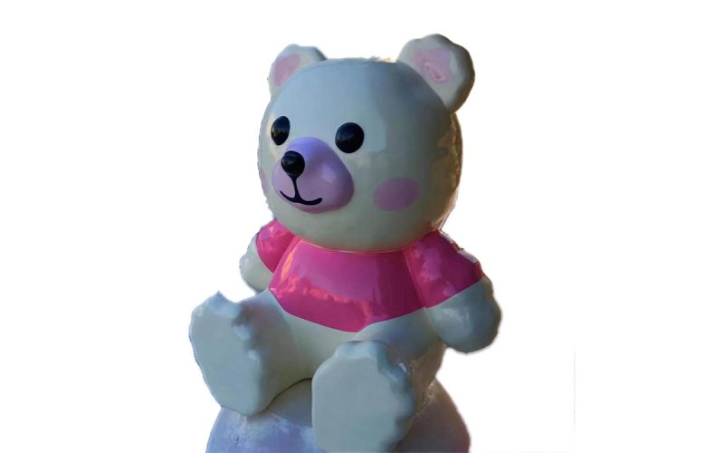 White Bear Fiberglass Sculpture