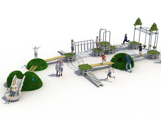 Climbing Green Hole Outdoor Amusement Equipment