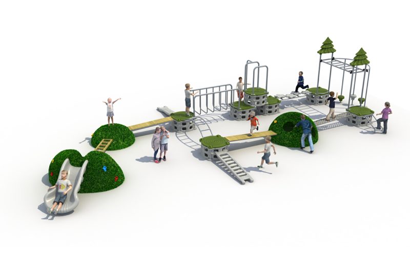 Climbing Green Hole Outdoor Amusement Equipment