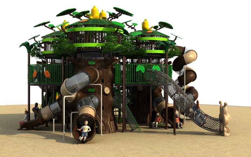 Durable Plastic Outdoor Playground Set