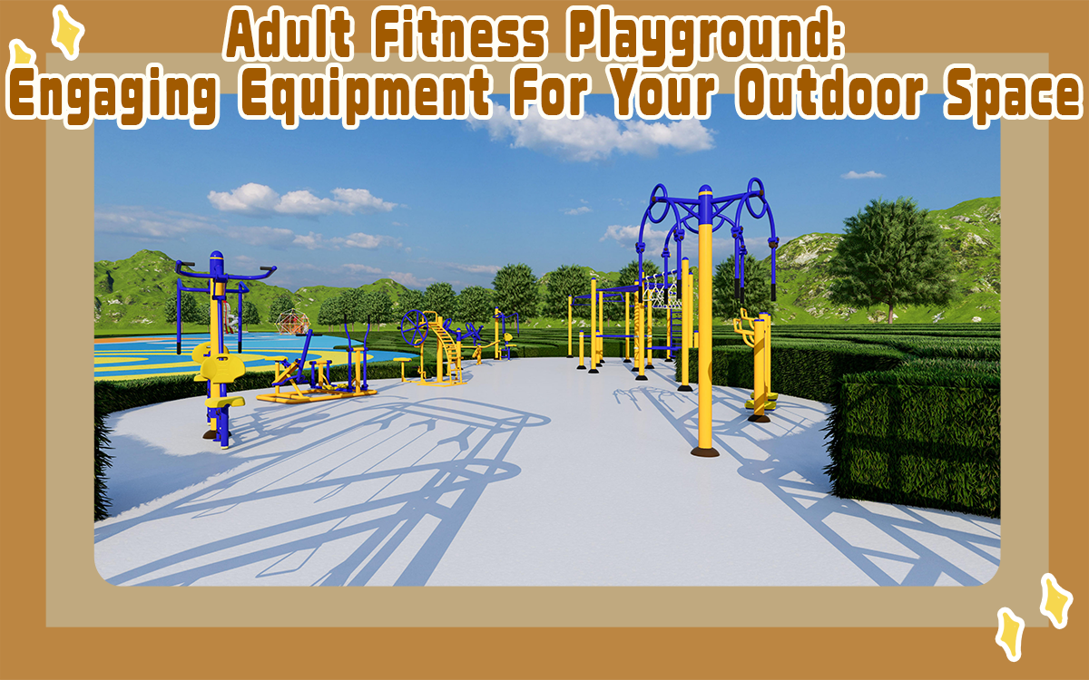 Adult Fitness Playground Equipo atractivo para su espacio al aire libre