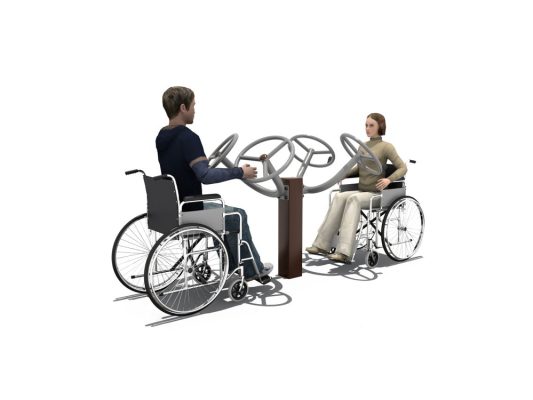 Universal Design Outdoor Fitness Machines for Disabled Users