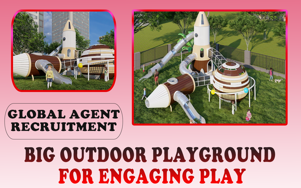 Großer Außenspielplatz für spannendes Spielen
