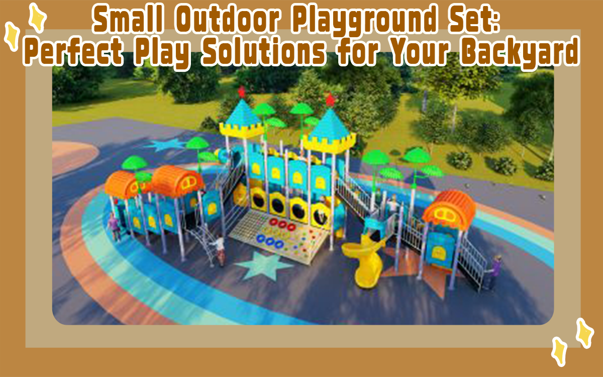 Pequeño parque infantil de exterior Soluciones de juego perfectas para su jardín