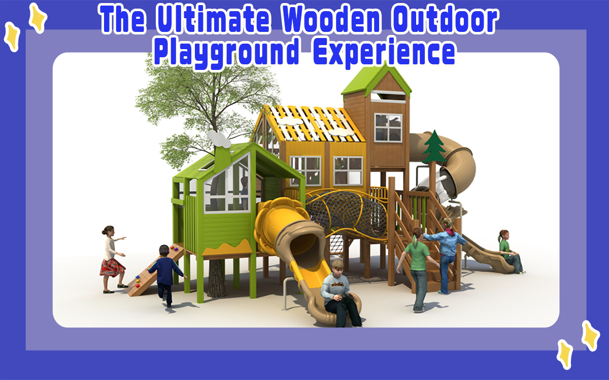 Der ultimative Spielplatz aus Holz für draußen