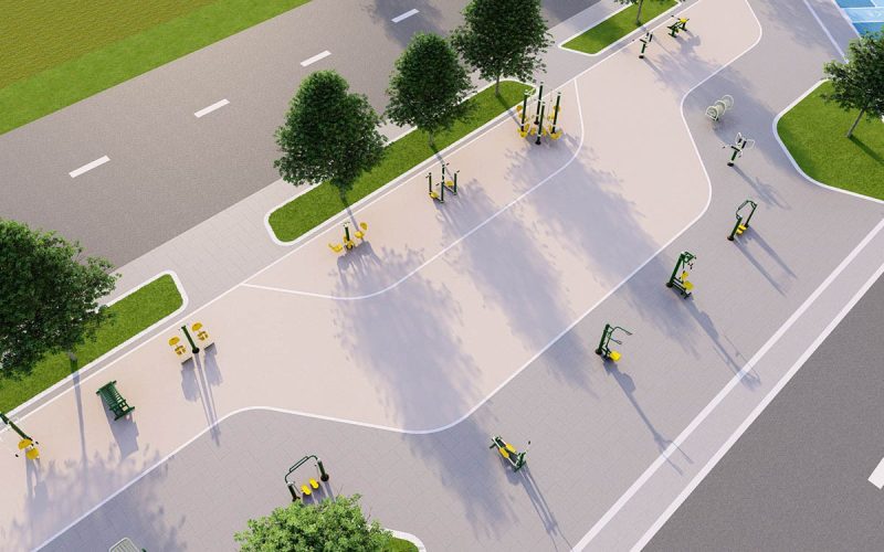 Outdoor Fitness Exercise Equipment
