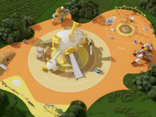 Custom Plastic Outdoor Playground Set