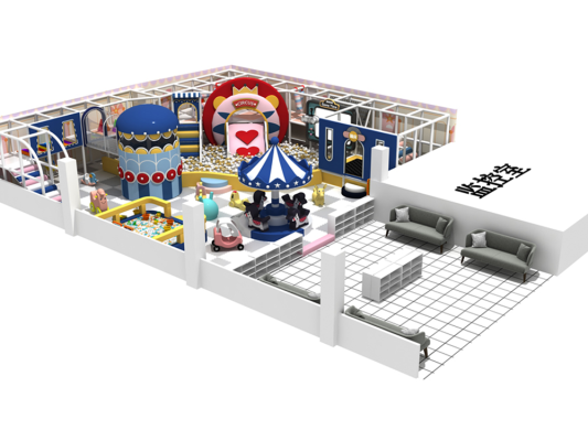 Cute LionHead Style Indoor Playground