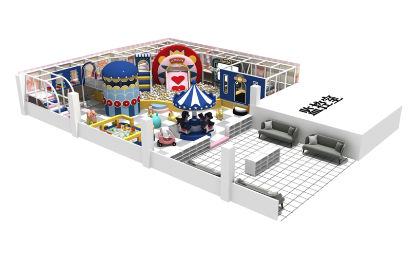 Cute LionHead Style Indoor Playground