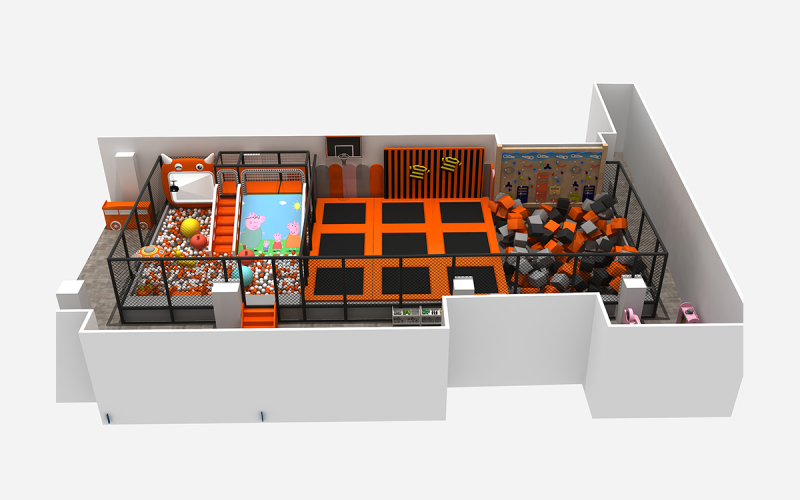 Indoor Playground Multi-style Trampoline Park
