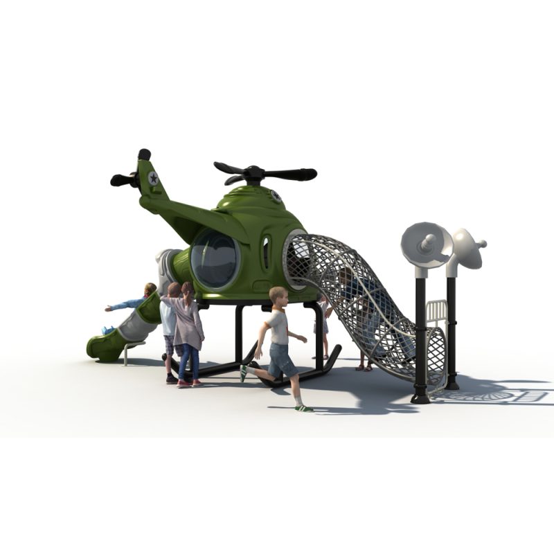 compact swing set with slide