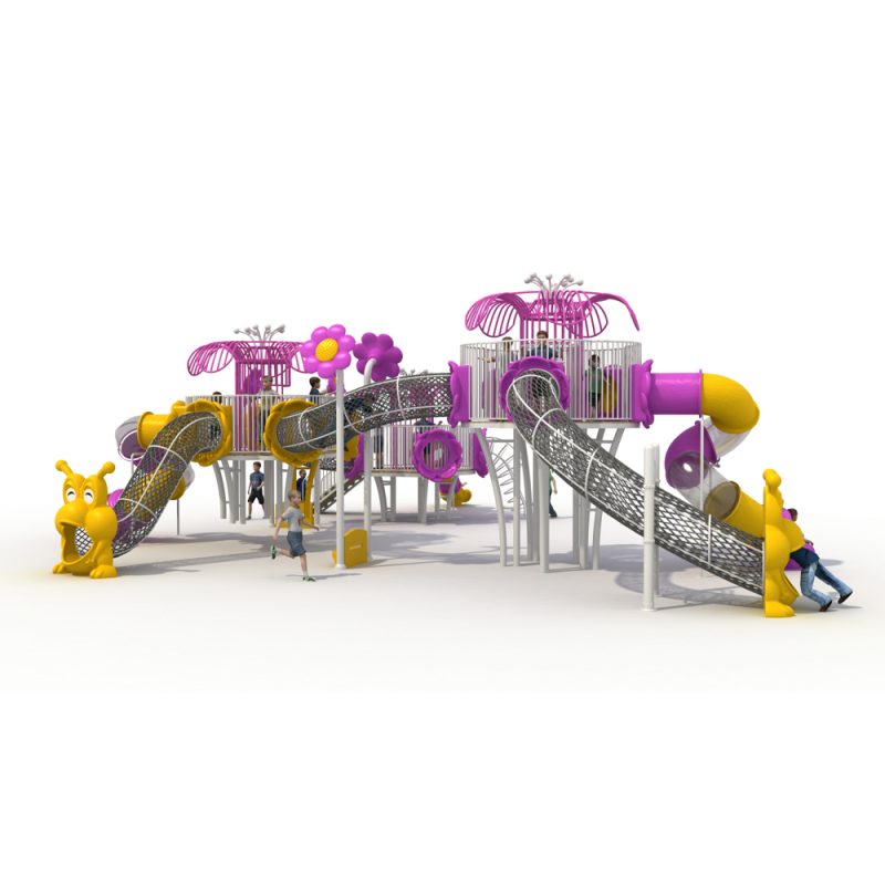 playhouse with swings and slide
