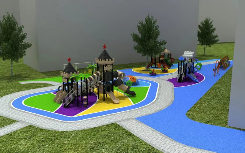 fort with slide