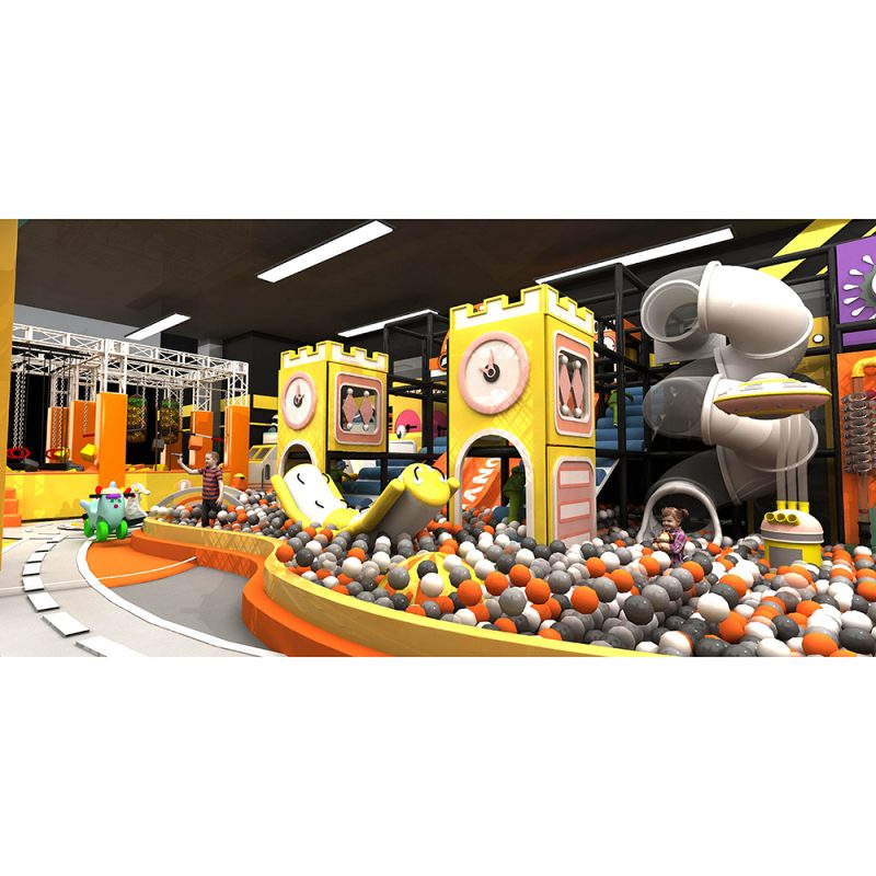 commercial indoor playground set and trampoline
