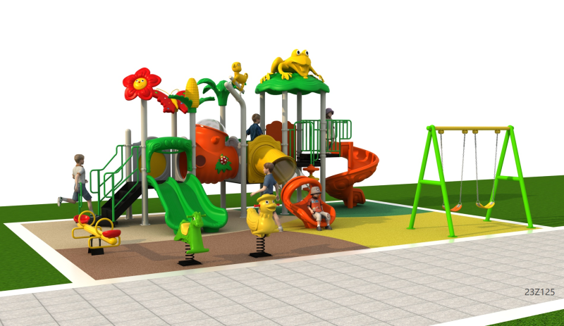 backyard playground landscaping