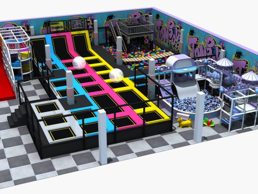 indoor playground equipment size