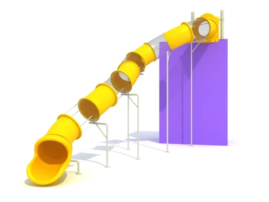 Playset With Tube Slide