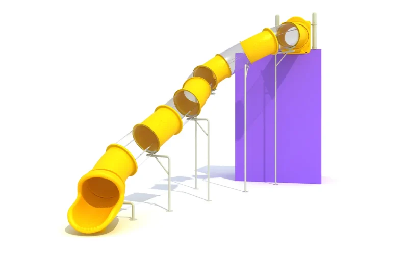 Playset With Tube Slide