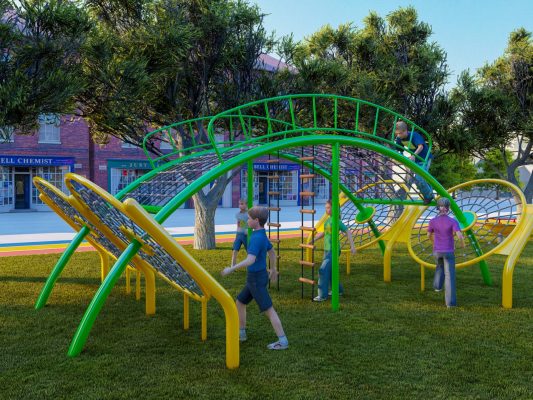 outdoor playhouse slide