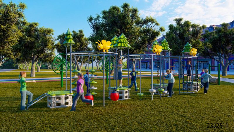 modern playground equipment