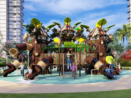 Spielplatz Gummifliesen Outdoor