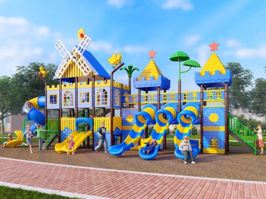 Plastic Outdoor Playground Set