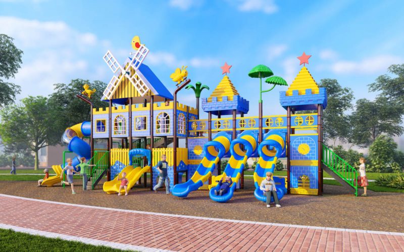 Plastic Outdoor Playground Set