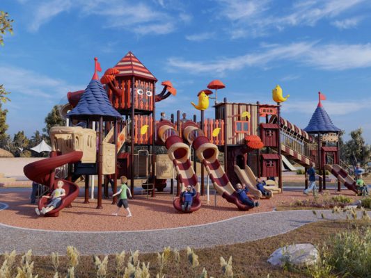 Outdoor Slide Playground