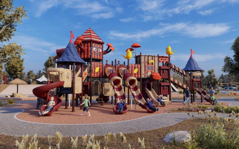 Outdoor Slide Playground