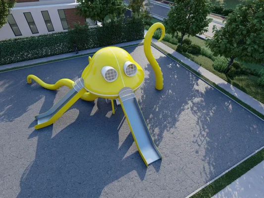 Aire de jeux extérieure personnalisée Octopus