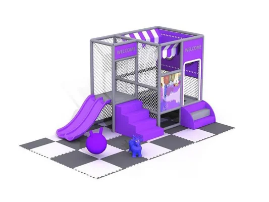 Backyard Playground With Trampoline