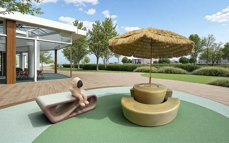Outdoor Dining Table Set With Umbrella