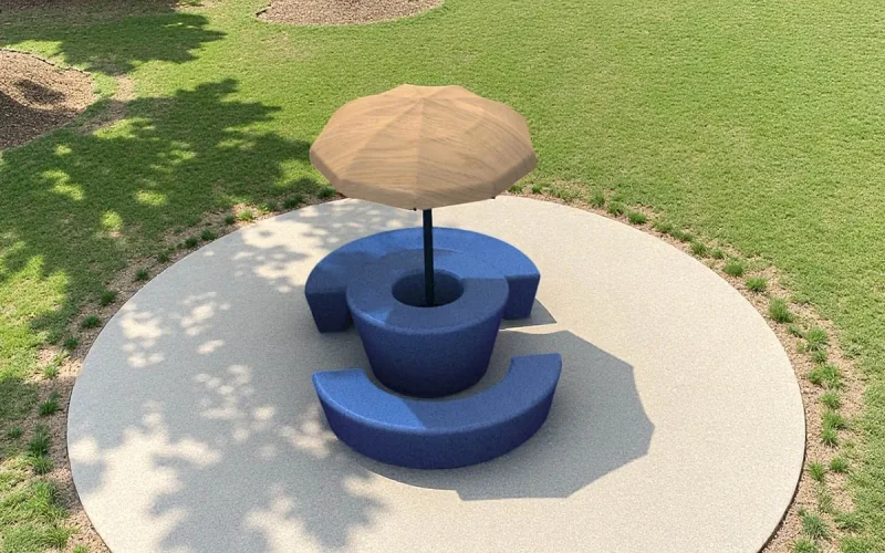 Garden Table Set With Umbrella