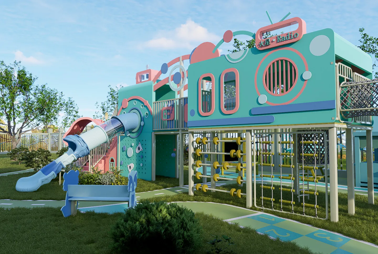 kids outdoor playground equipment