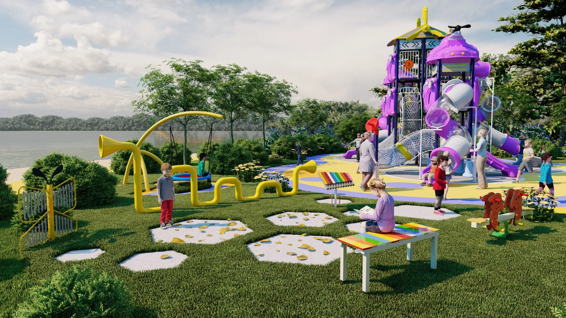 outdoor playground structures
