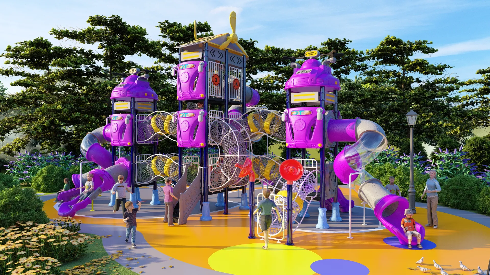 outdoor playground equipment supplier