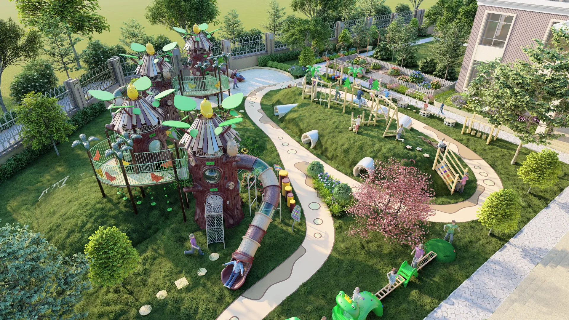 kids outdoor playground set